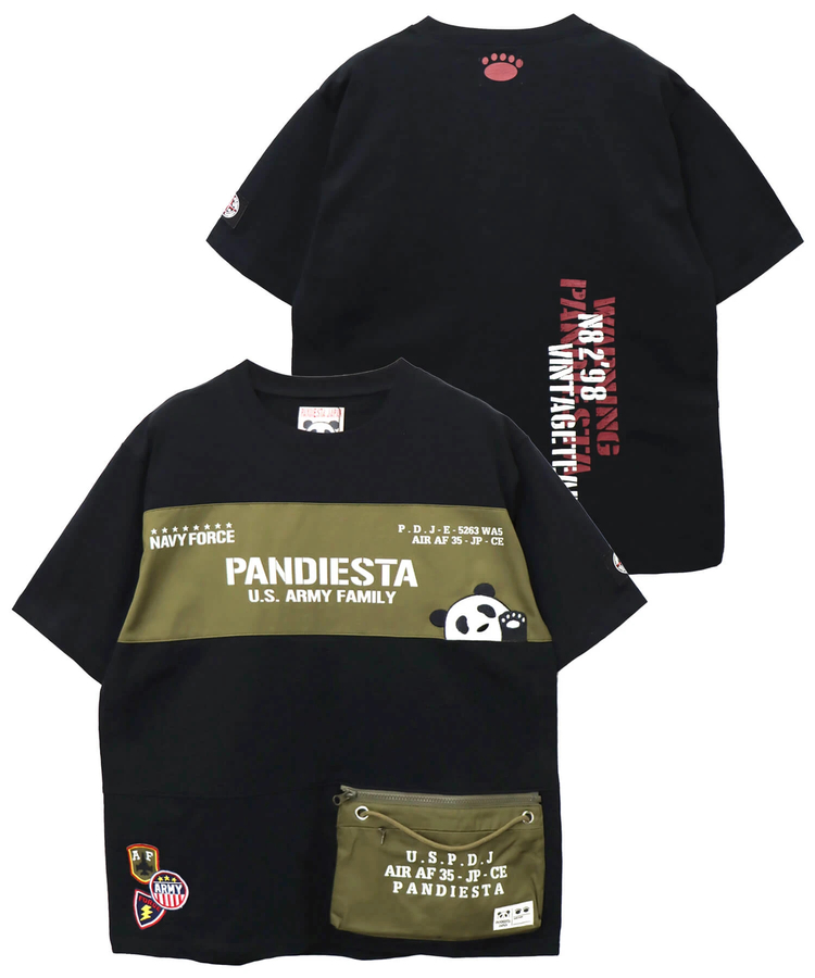 PANDIESTA(パンディエスタ) |SB PANDIESTA ミリタリー切替 サコッシュ ポケット Tee(585954 MENS)
