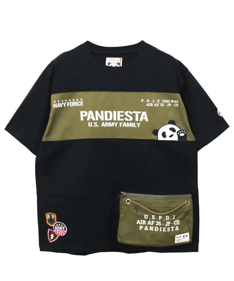 PANDIESTA(パンディエスタ) |SB PANDIESTA ミリタリー切替 サコッシュ ポケット Tee(585954 MENS)