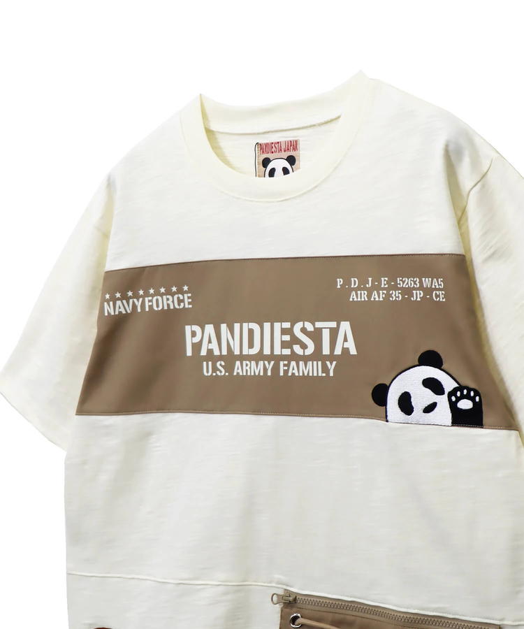 PANDIESTA(パンディエスタ) |SB PANDIESTA ミリタリー切替 サコッシュ ポケット Tee(585954 MENS)