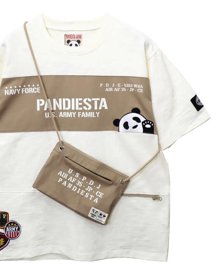 PANDIESTA(パンディエスタ) |SB PANDIESTA ミリタリー切替 サコッシュ ポケット Tee(585954 MENS)