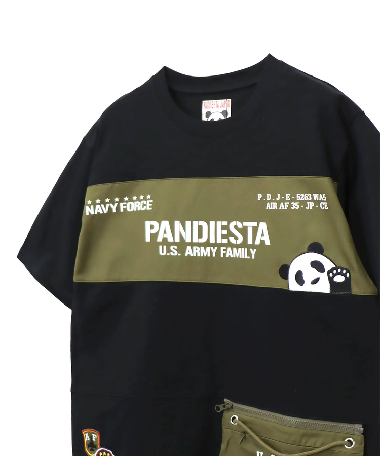 PANDIESTA(パンディエスタ) |SB PANDIESTA ミリタリー切替 サコッシュ ポケット Tee(585954 MENS)