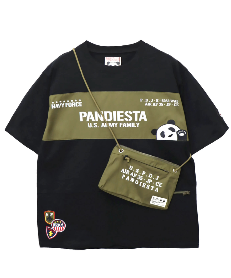 PANDIESTA(パンディエスタ) |SB PANDIESTA ミリタリー切替 サコッシュ ポケット Tee(585954 MENS)