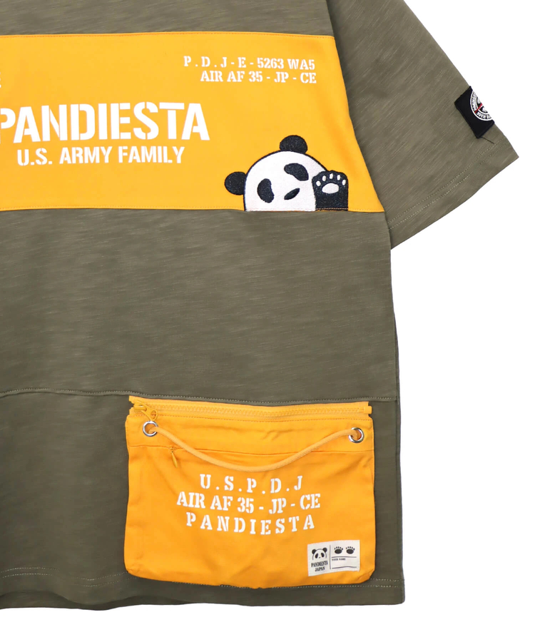 PANDIESTA(パンディエスタ) |SB PANDIESTA ミリタリー切替 サコッシュ ポケット Tee(585954 MENS)