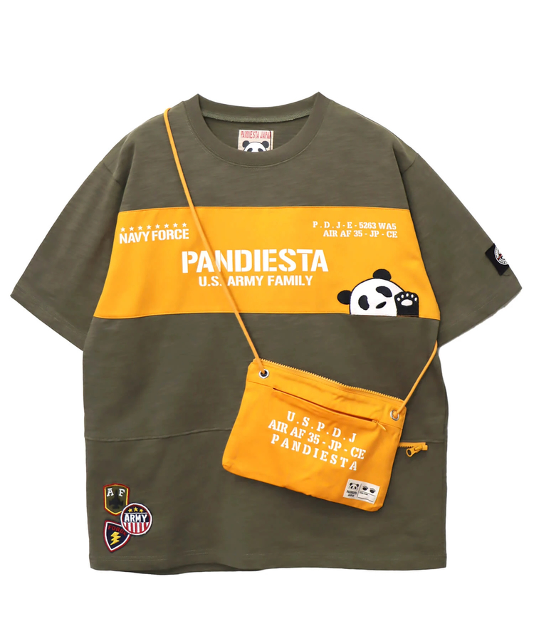 PANDIESTA(パンディエスタ) |SB PANDIESTA ミリタリー切替 サコッシュ ポケット Tee(585954 MENS)