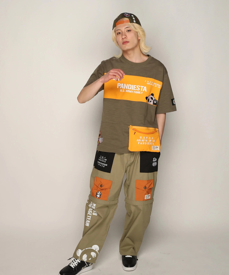 PANDIESTA(パンディエスタ) |SB PANDIESTA ミリタリー切替 サコッシュ ポケット Tee(585954 MENS)
