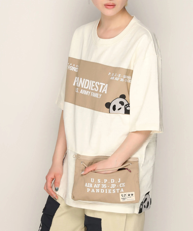 PANDIESTA(パンディエスタ) |SB PANDIESTA ミリタリー切替 サコッシュ ポケット Tee(585954 MENS)