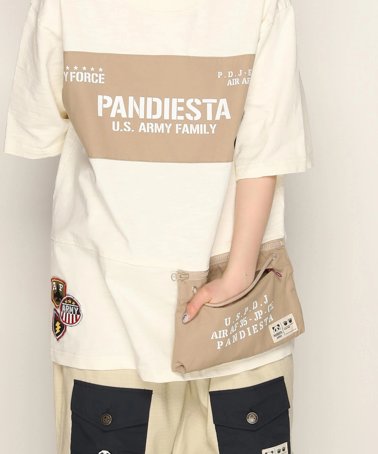 PANDIESTA(パンディエスタ) |SB PANDIESTA ミリタリー切替 サコッシュ ポケット Tee(585954 MENS)