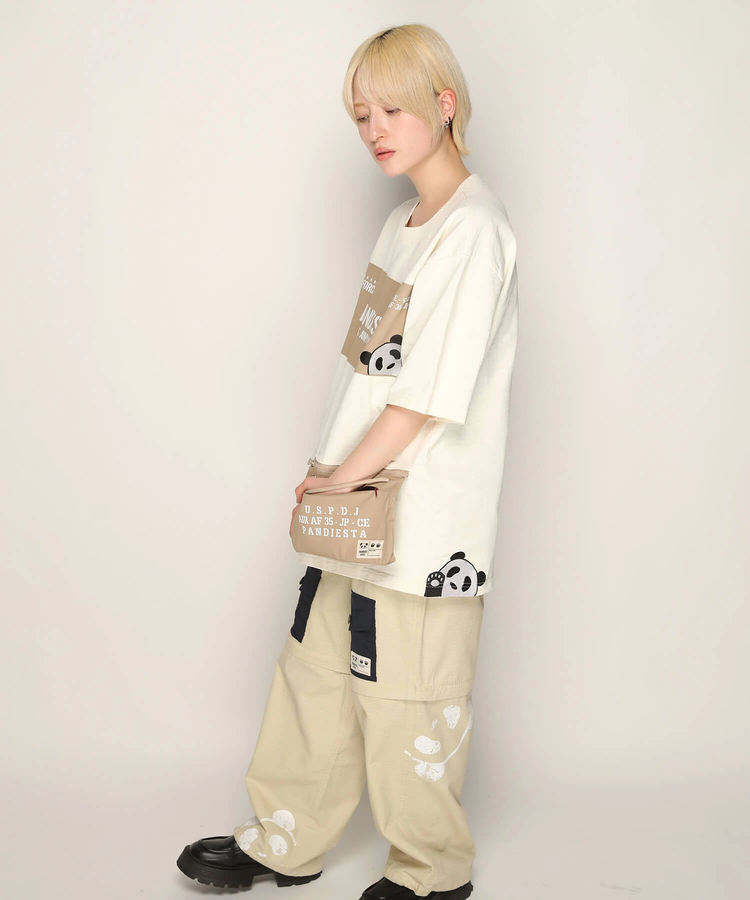 PANDIESTA(パンディエスタ) |SB PANDIESTA ミリタリー切替 サコッシュ ポケット Tee(585954 MENS)