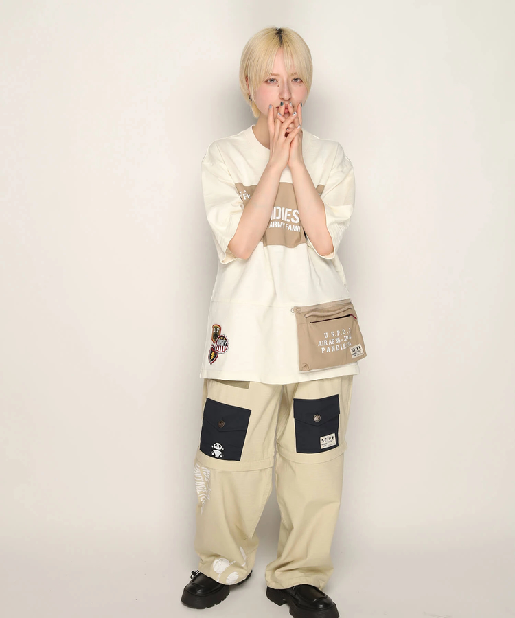 PANDIESTA(パンディエスタ) |SB PANDIESTA ミリタリー切替 サコッシュ ポケット Tee(585954 MENS)