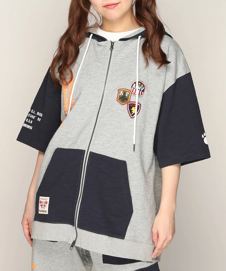 PANDIESTA(パンディエスタ) |SB PANDIESTA ミリタリー切替 フルジップ パーカー(585950 MENS)