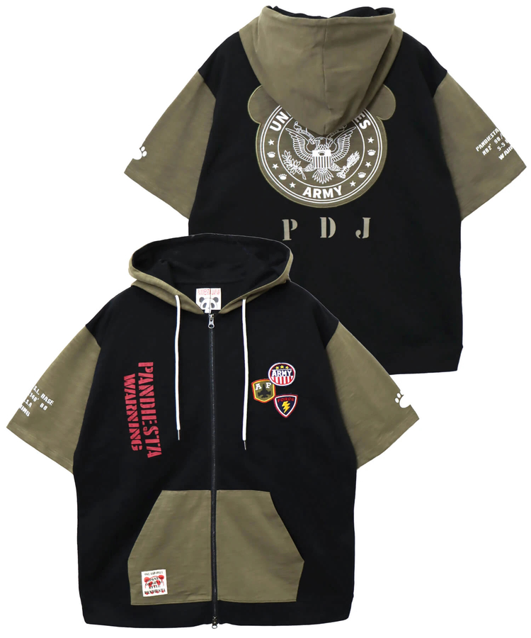 PANDIESTA(パンディエスタ) |SB PANDIESTA ミリタリー切替 フルジップ パーカー(585950 MENS)