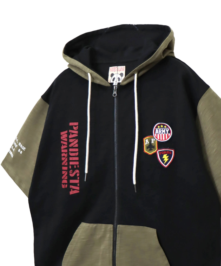 PANDIESTA(パンディエスタ) |SB PANDIESTA ミリタリー切替 フルジップ パーカー(585950 MENS)