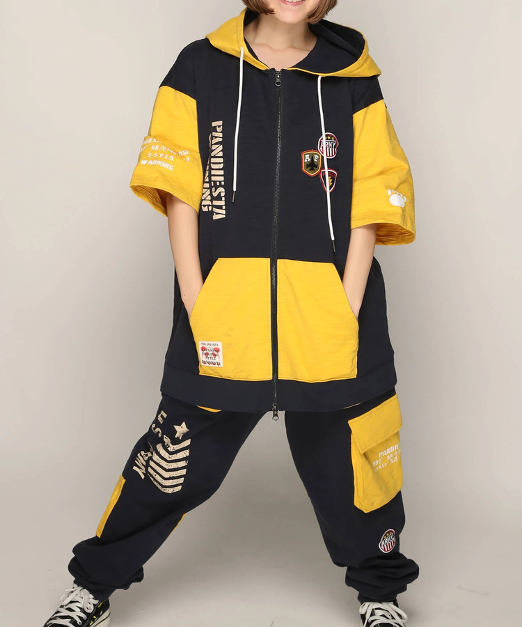 PANDIESTA(パンディエスタ) |SB PANDIESTA ミリタリー切替 フルジップ パーカー(585950 MENS)