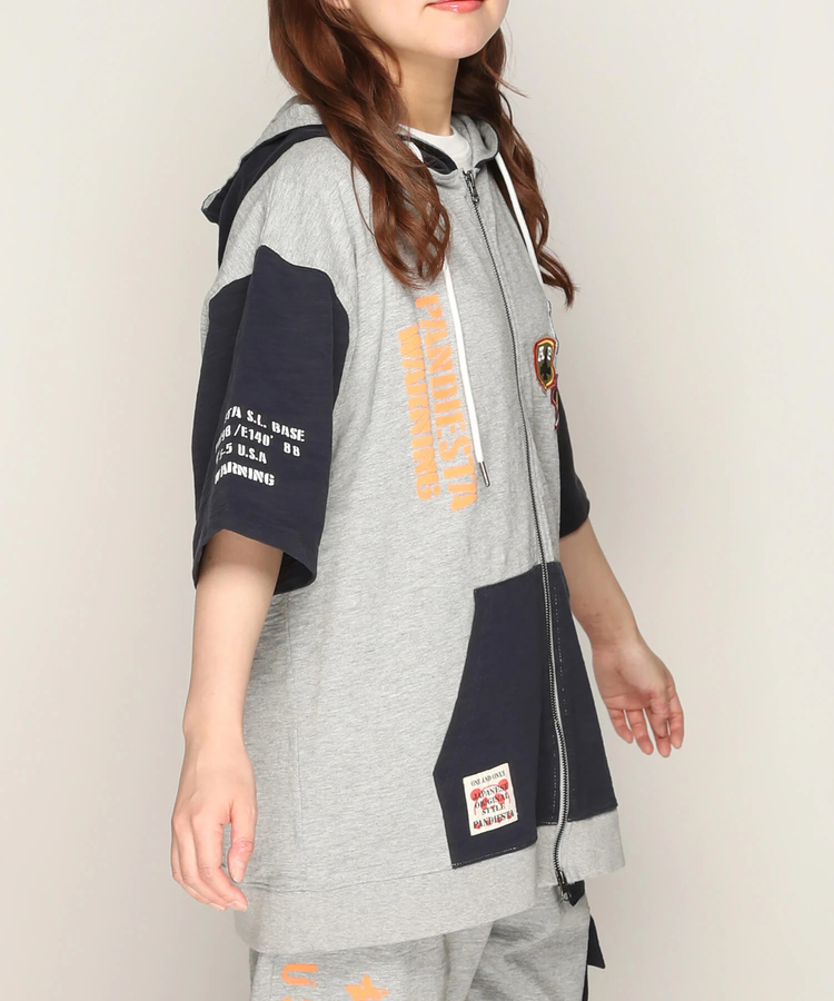 PANDIESTA(パンディエスタ) |SB PANDIESTA ミリタリー切替 フルジップ パーカー(585950 MENS)