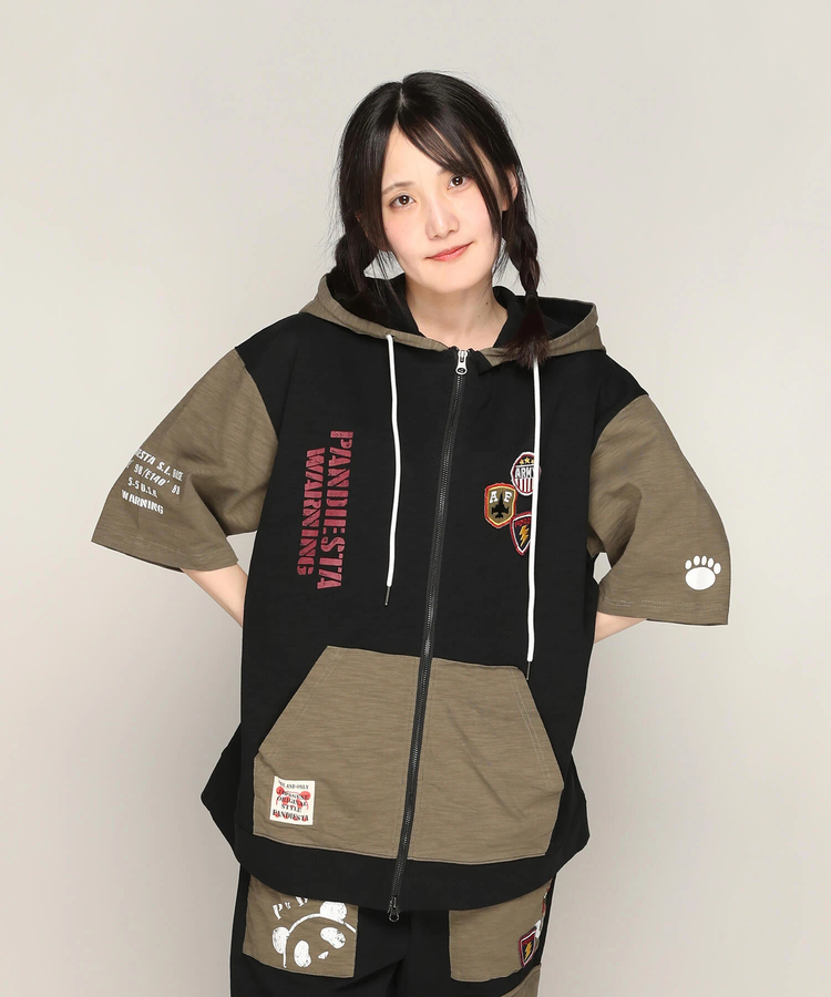PANDIESTA(パンディエスタ) |SB PANDIESTA ミリタリー切替 フルジップ パーカー(585950 MENS)