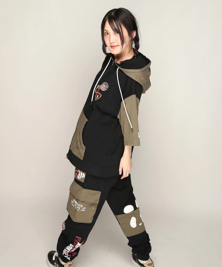 PANDIESTA(パンディエスタ) |SB PANDIESTA ミリタリー切替 フルジップ パーカー(585950 MENS)