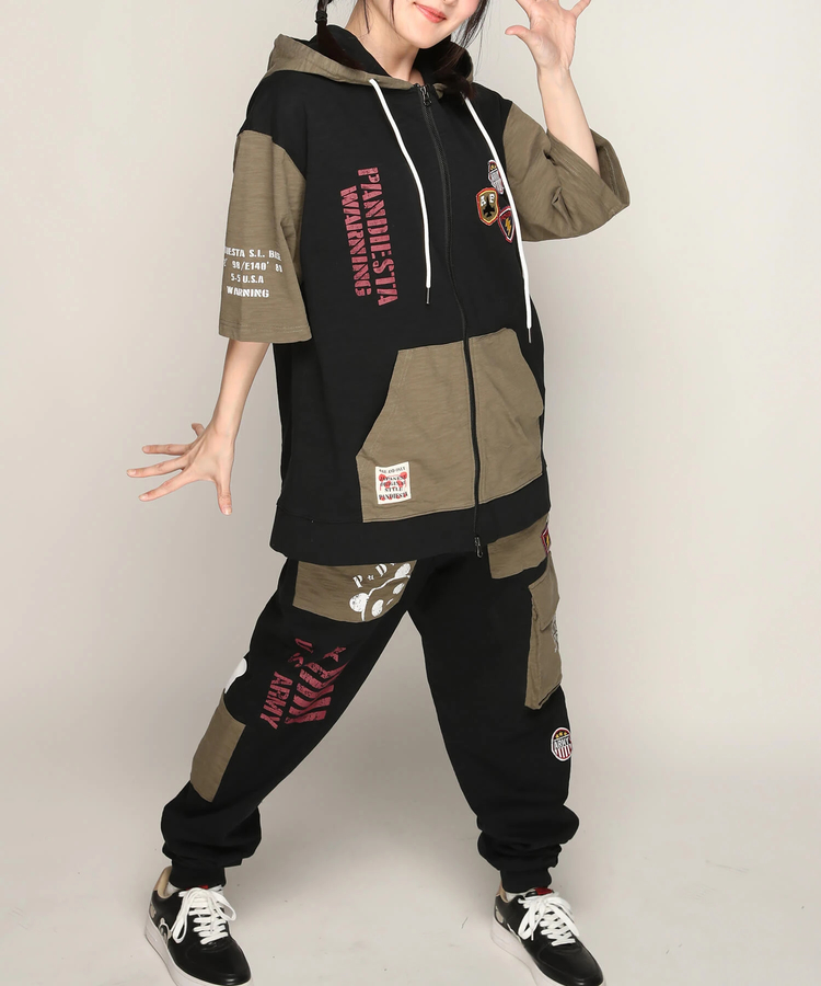 PANDIESTA(パンディエスタ) |SB PANDIESTA ミリタリー切替 フルジップ パーカー(585950 MENS)