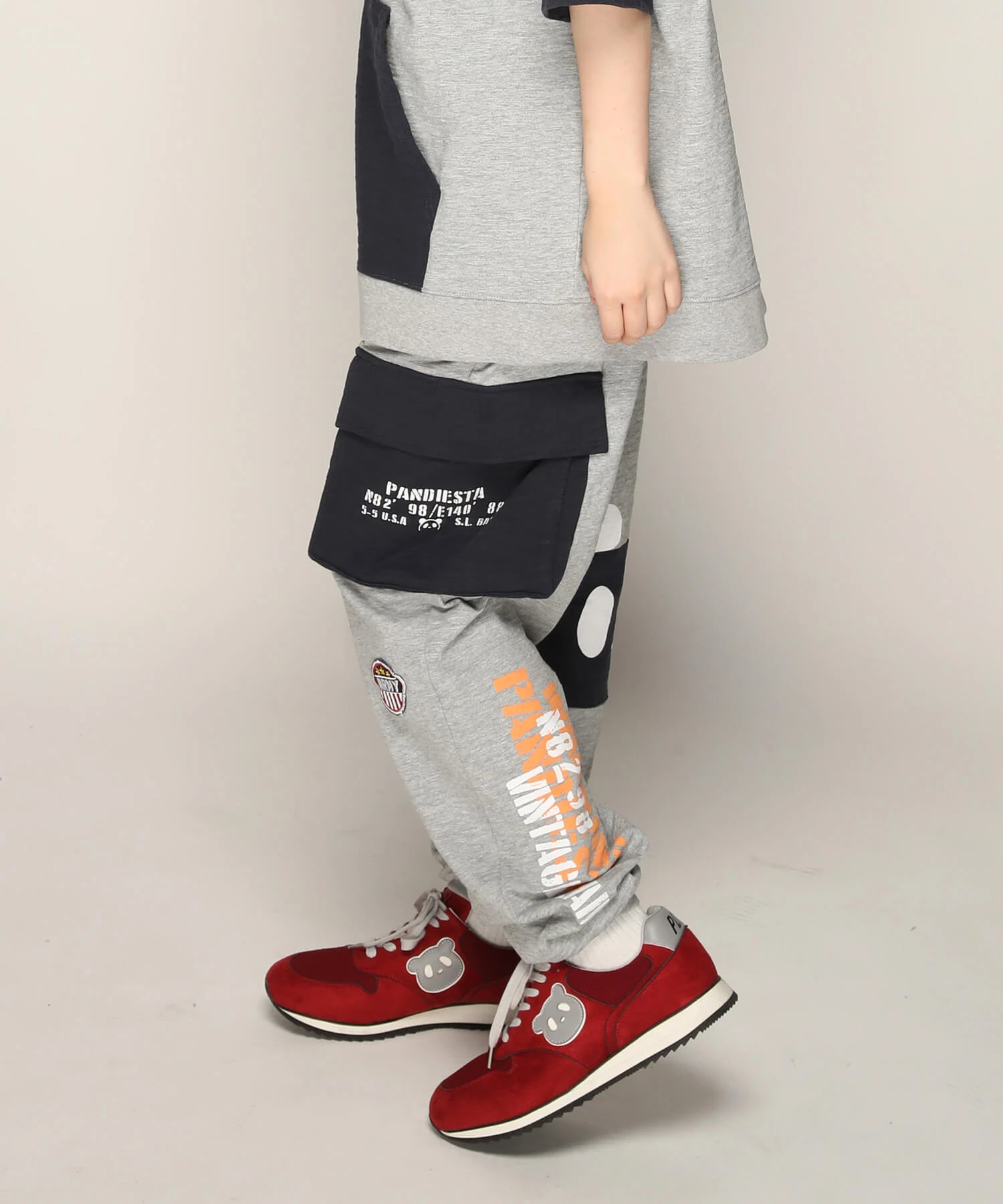 SB PANDIESTA ミリタリー切替 サコッシュ ポケット Tee(585954