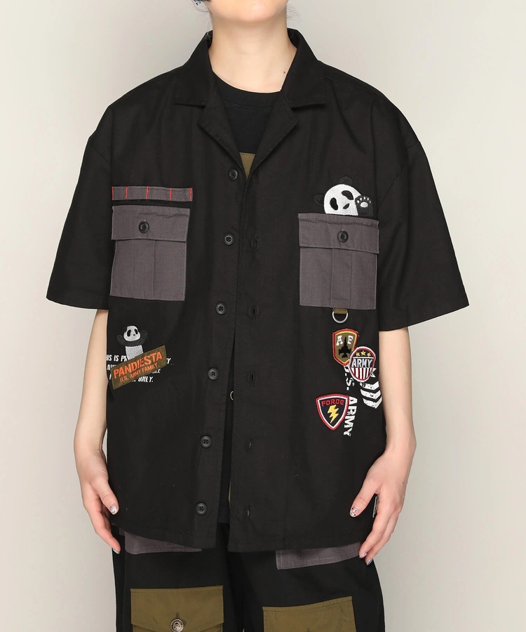 PANDIESTA(パンディエスタ) |SB PANDIESTA ミリタリー切替 ミリタリー シャツ(585952 MENS)