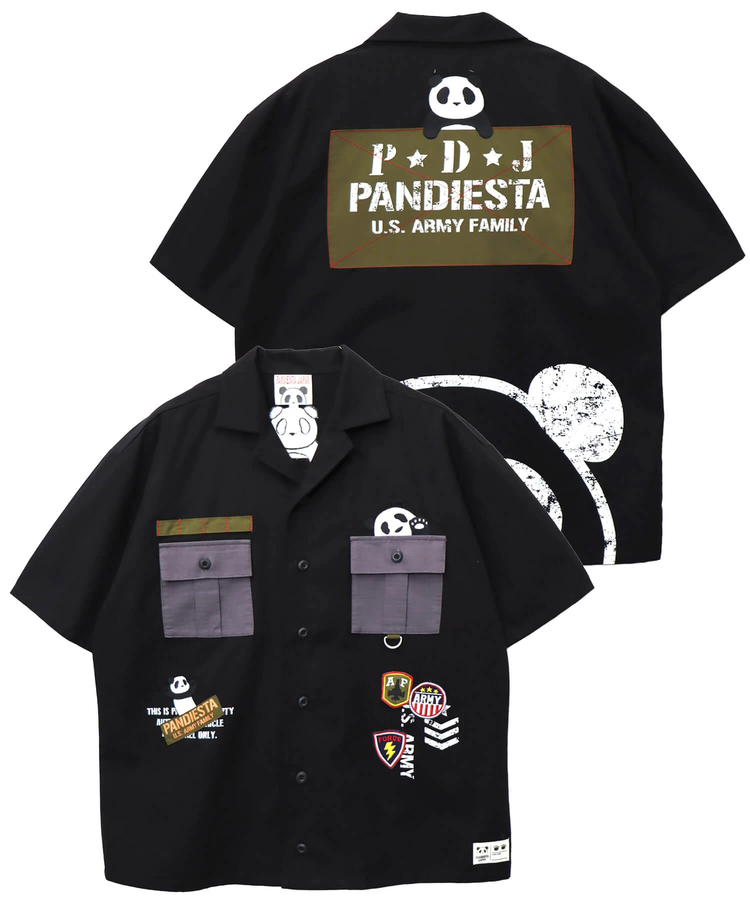 PANDIESTA(パンディエスタ) |SB PANDIESTA ミリタリー切替 ミリタリー シャツ(585952 MENS)