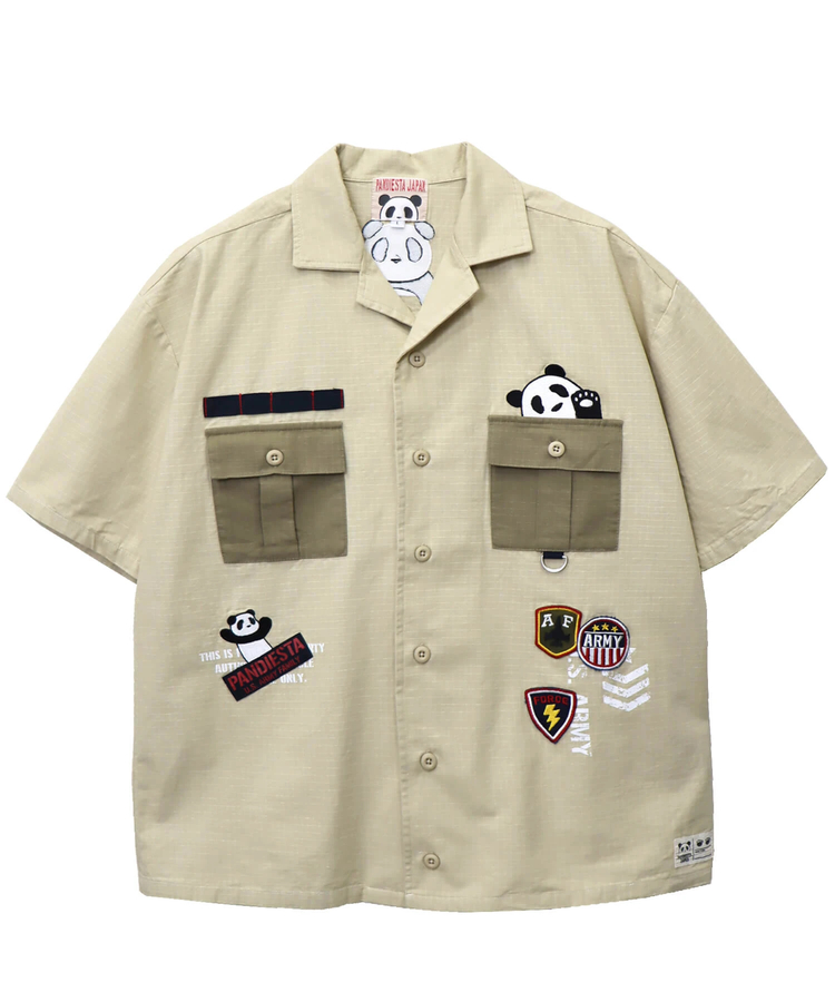 PANDIESTA(パンディエスタ) |SB PANDIESTA ミリタリー切替 ミリタリー シャツ(585952 MENS)