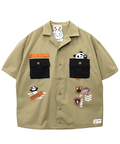 PANDIESTA(パンディエスタ) |SB PANDIESTA ミリタリー切替 ミリタリー シャツ(585952 MENS)