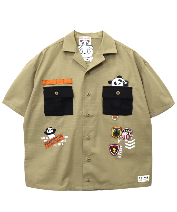PANDIESTA(パンディエスタ) |SB PANDIESTA ミリタリー切替 ミリタリー シャツ(585952 MENS)