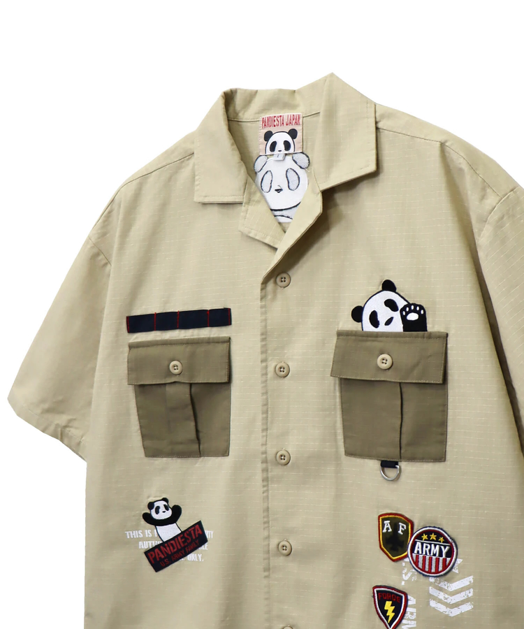 PANDIESTA(パンディエスタ) |SB PANDIESTA ミリタリー切替 ミリタリー シャツ(585952 MENS)