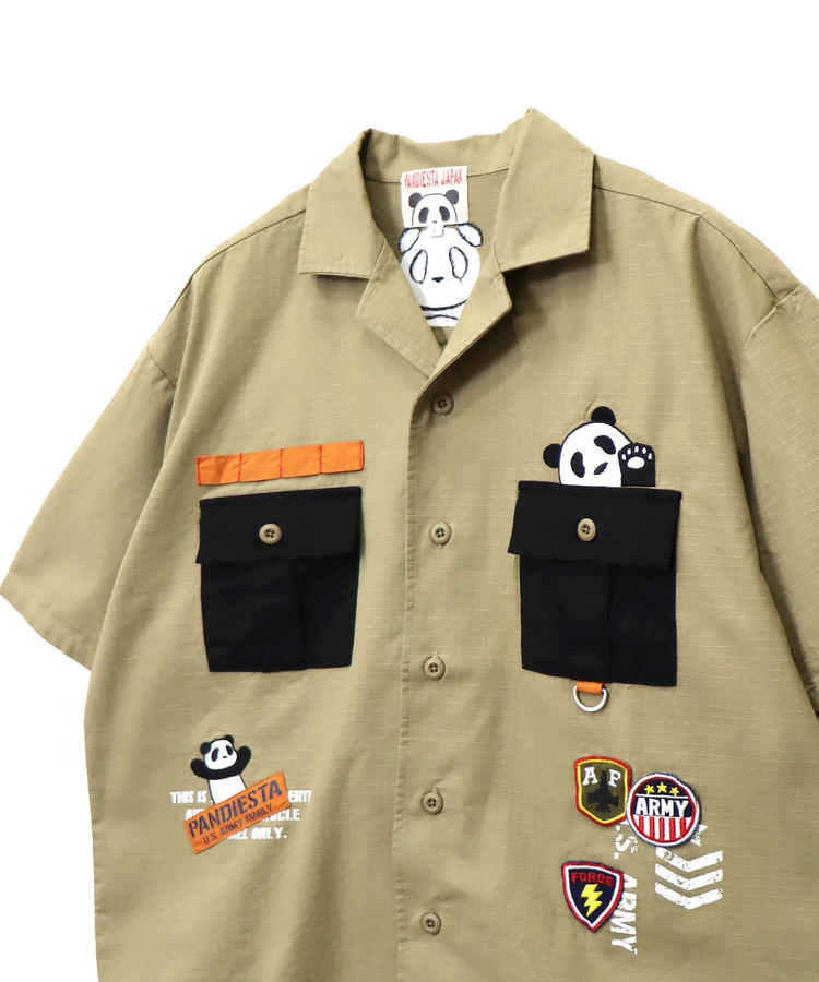 PANDIESTA(パンディエスタ) |SB PANDIESTA ミリタリー切替 ミリタリー シャツ(585952 MENS)