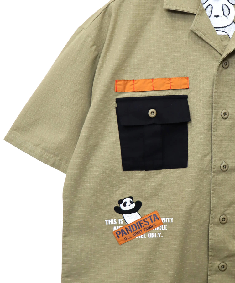 PANDIESTA(パンディエスタ) |SB PANDIESTA ミリタリー切替 ミリタリー シャツ(585952 MENS)