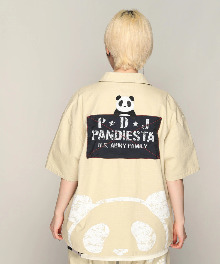 PANDIESTA(パンディエスタ) |SB PANDIESTA ミリタリー切替 ミリタリー シャツ(585952 MENS)