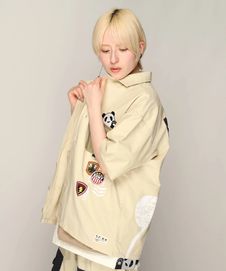 PANDIESTA(パンディエスタ) |SB PANDIESTA ミリタリー切替 ミリタリー シャツ(585952 MENS)