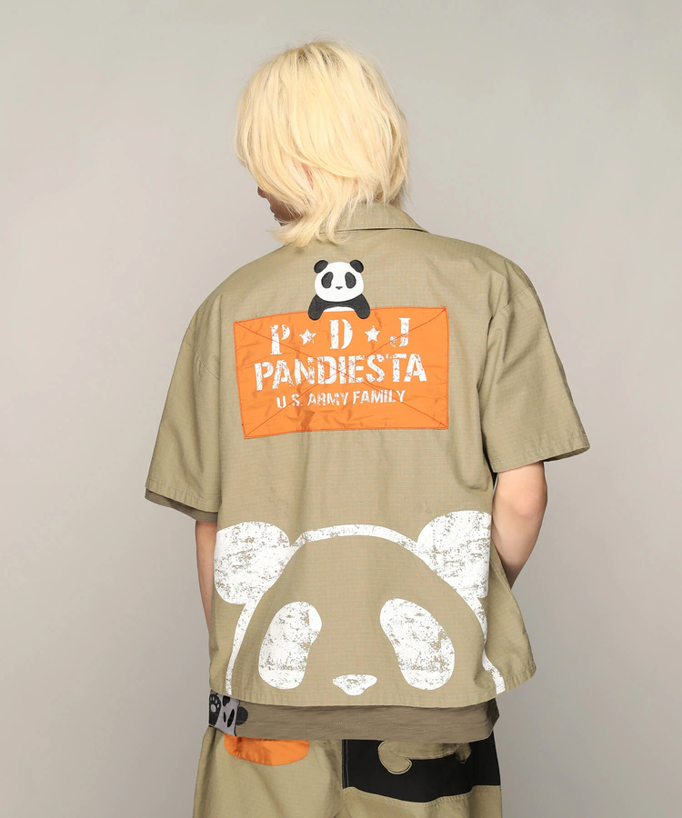 PANDIESTA(パンディエスタ) |SB PANDIESTA ミリタリー切替 ミリタリー シャツ(585952 MENS)
