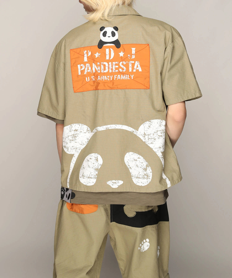 PANDIESTA(パンディエスタ) |SB PANDIESTA ミリタリー切替 ミリタリー シャツ(585952 MENS)
