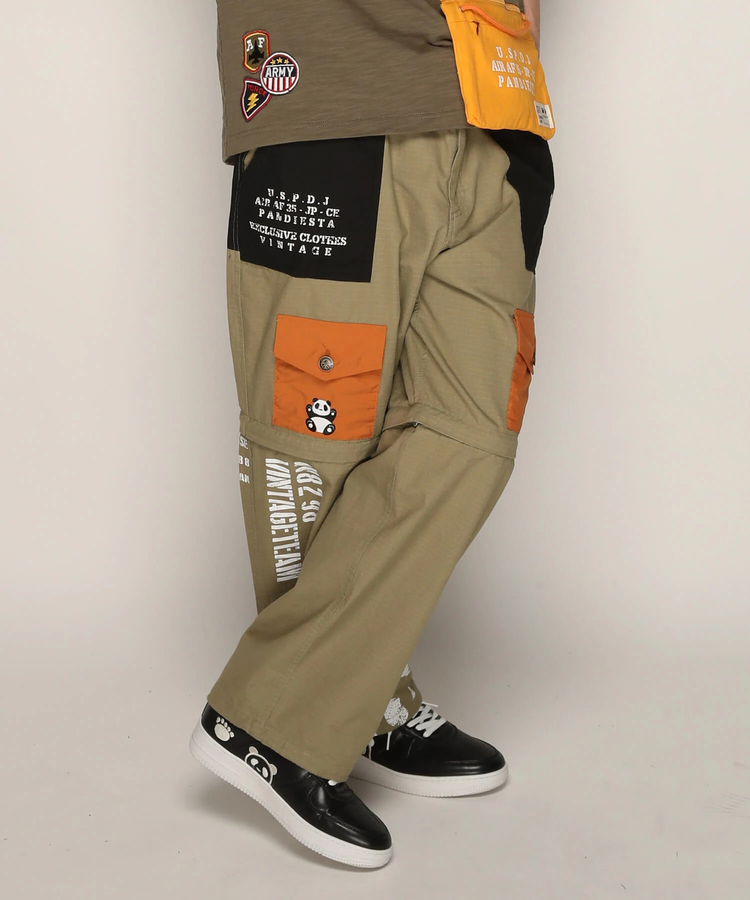 PANDIESTA(パンディエスタ) |SB PANDIESTA ミリタリー切替 デタッチャブル パンツ(585953 MENS)
