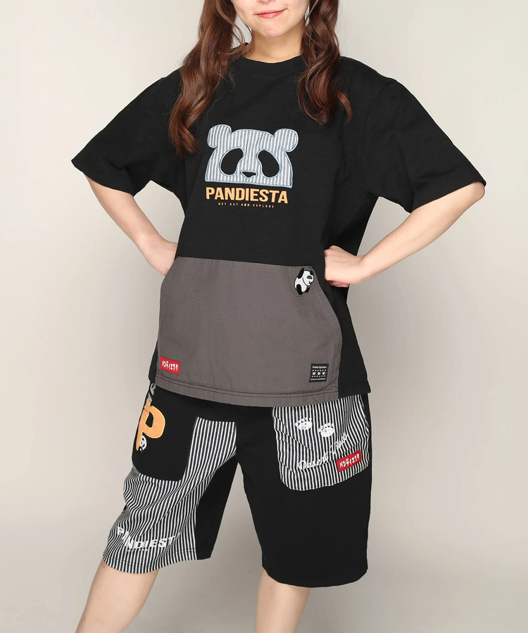 PANDIESTA(パンディエスタ) |SB PANDIESTA カンガルーポケット Tシャツ＆ショーツ セットアップ 上下組(585958 MENS)