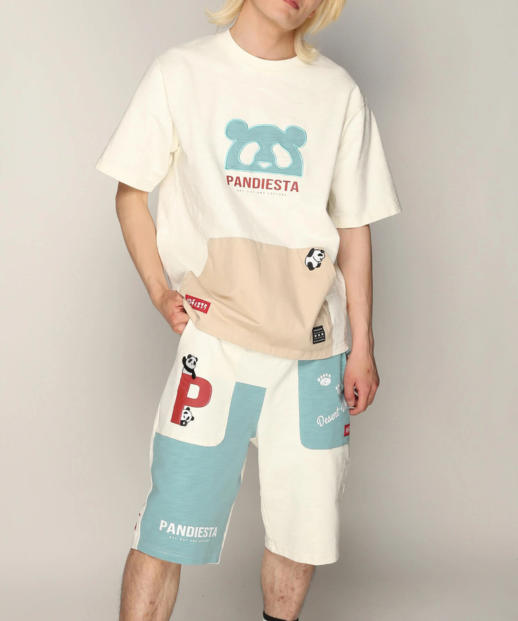 PANDIESTA(パンディエスタ) |SB PANDIESTA カンガルーポケット Tシャツ＆ショーツ セットアップ 上下組(585958 MENS)