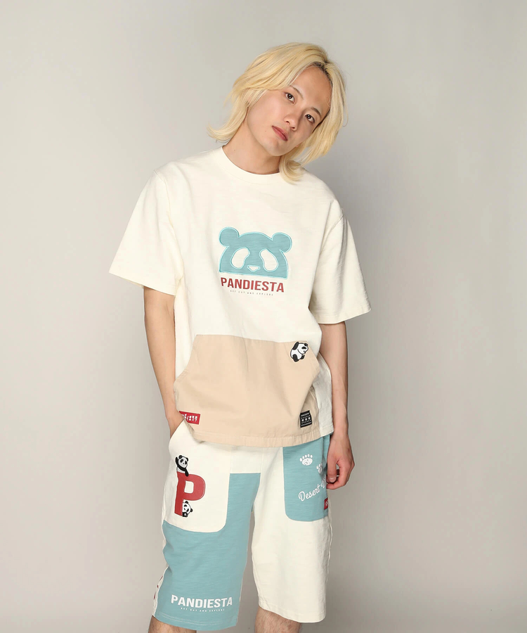 PANDIESTA(パンディエスタ) |SB PANDIESTA カンガルーポケット Tシャツ＆ショーツ セットアップ 上下組(585958 MENS)
