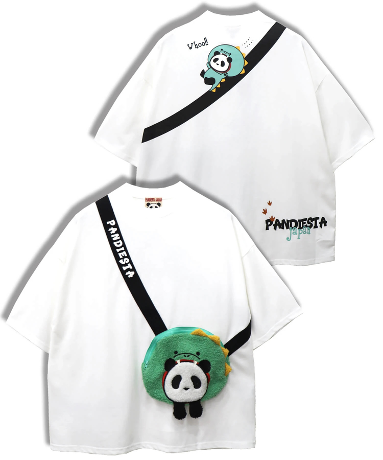 PANDIESTA(パンディエスタ) |SB PANDIESTA ダイナソーぱんだ BAG BIG Tシャツ(585754 MENS)