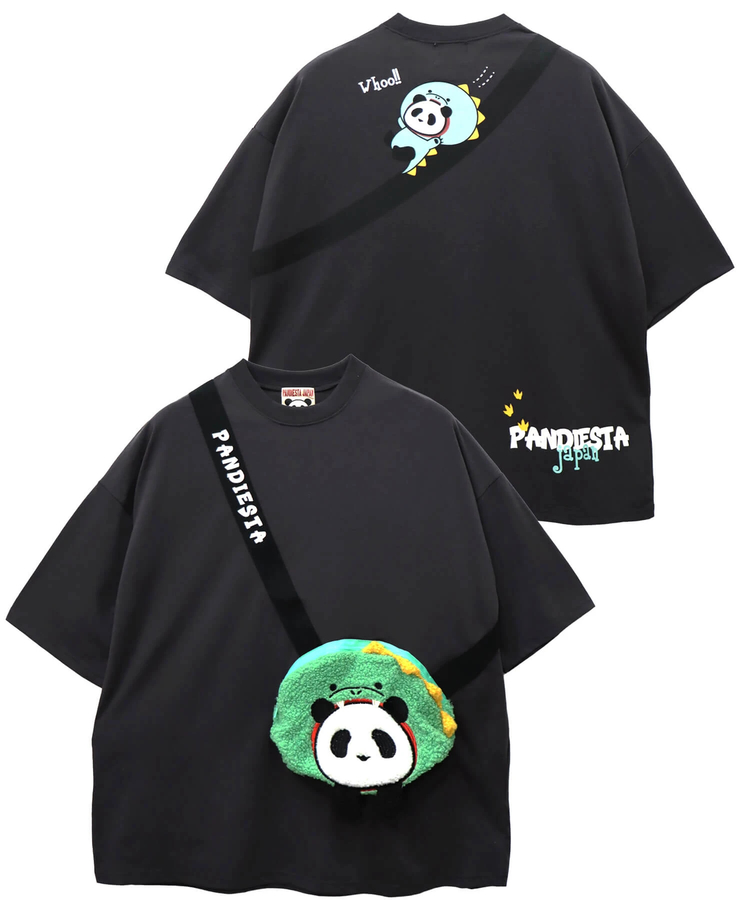 PANDIESTA(パンディエスタ) |SB PANDIESTA ダイナソーぱんだ BAG BIG Tシャツ(585754 MENS)