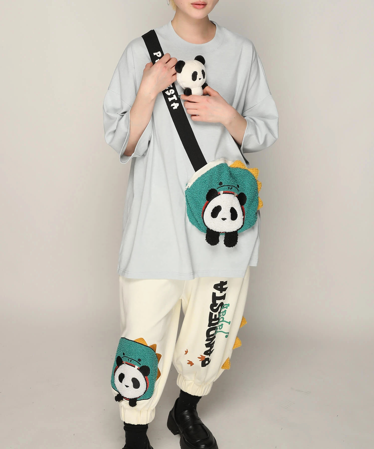PANDIESTA(パンディエスタ) |SB PANDIESTA ダイナソーぱんだ BAG BIG Tシャツ(585754 MENS)