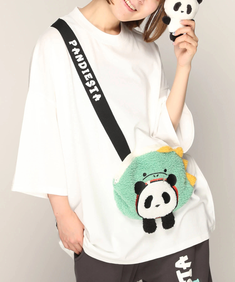 PANDIESTA(パンディエスタ) |SB PANDIESTA ダイナソーぱんだ BAG BIG Tシャツ(585754 MENS)