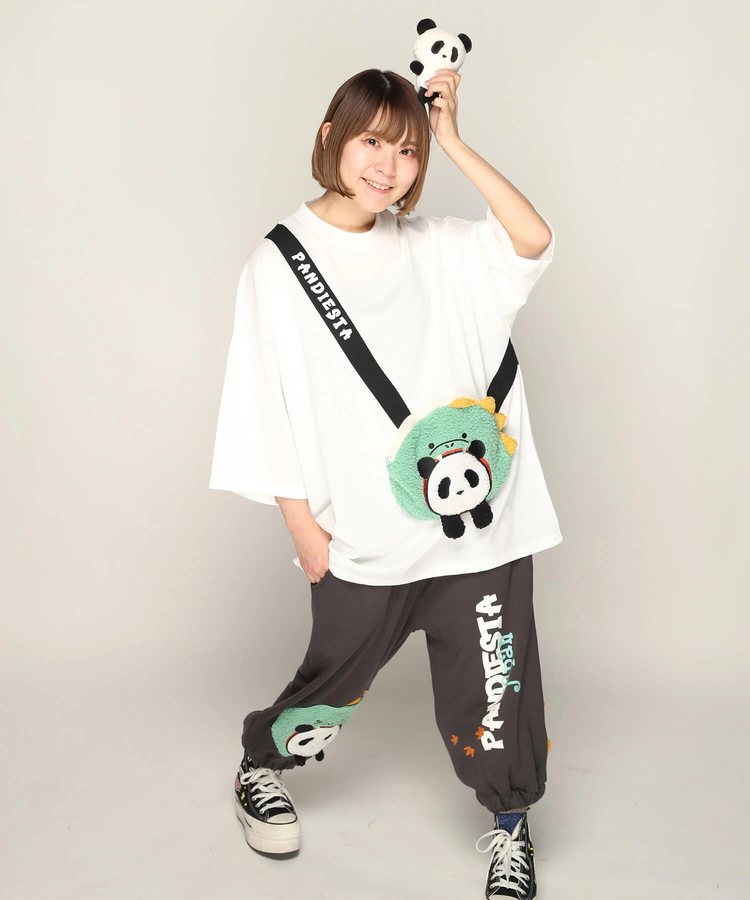 PANDIESTA(パンディエスタ) |SB PANDIESTA ダイナソーぱんだ BAG BIG Tシャツ(585754 MENS)