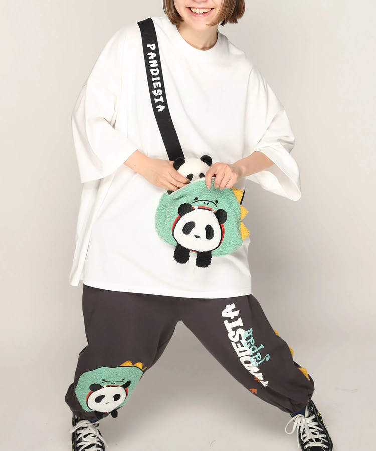 PANDIESTA(パンディエスタ) |SB PANDIESTA ダイナソーぱんだ BAG BIG Tシャツ(585754 MENS)