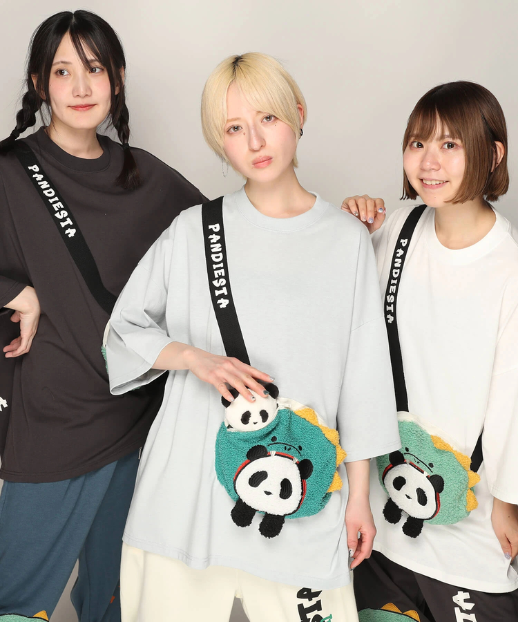 PANDIESTA(パンディエスタ) |SB PANDIESTA ダイナソーぱんだ BAG BIG Tシャツ(585754 MENS)