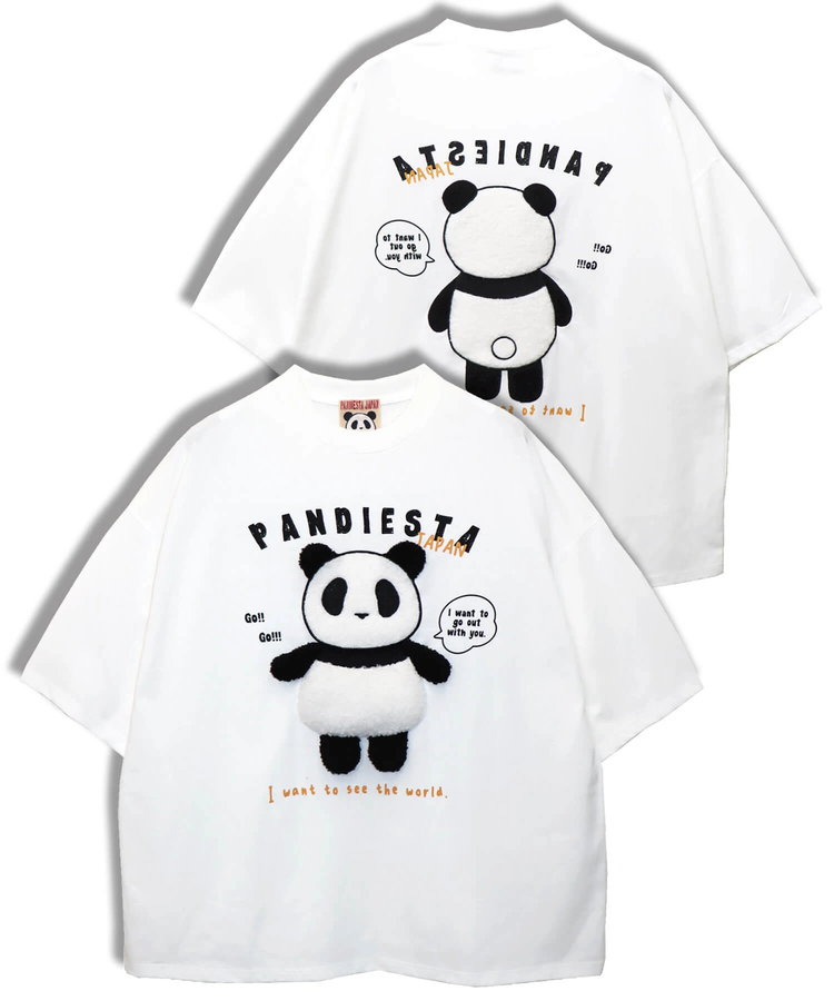 PANDIESTA(パンディエスタ) |SB PANDIESTA 手足ブラブラ ぬいぐるみぱんだ BIG Tシャツ(585756 MENS)