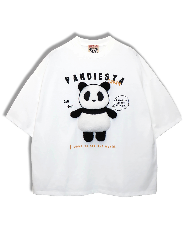 PANDIESTA(パンディエスタ) |SB PANDIESTA 手足ブラブラ ぬいぐるみぱんだ BIG Tシャツ(585756 MENS)