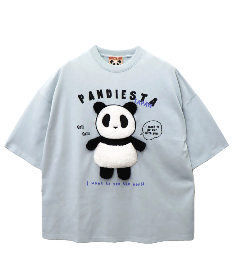 PANDIESTA(パンディエスタ) |SB PANDIESTA 手足ブラブラ ぬいぐるみぱんだ BIG Tシャツ(585756 MENS)