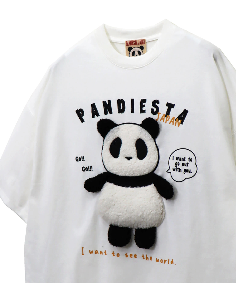 PANDIESTA(パンディエスタ) |SB PANDIESTA 手足ブラブラ ぬいぐるみぱんだ BIG Tシャツ(585756 MENS)