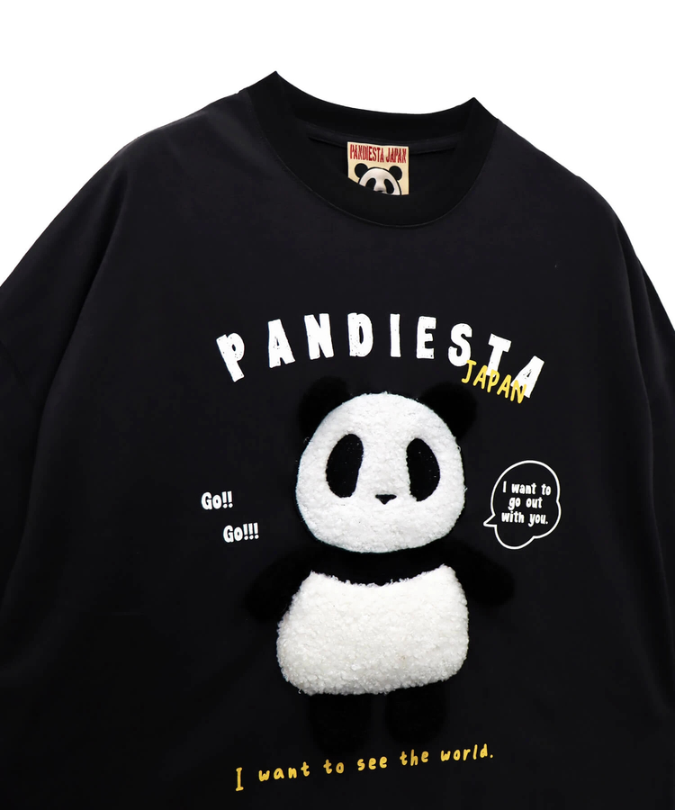 PANDIESTA(パンディエスタ) |SB PANDIESTA 手足ブラブラ ぬいぐるみぱんだ BIG Tシャツ(585756 MENS)